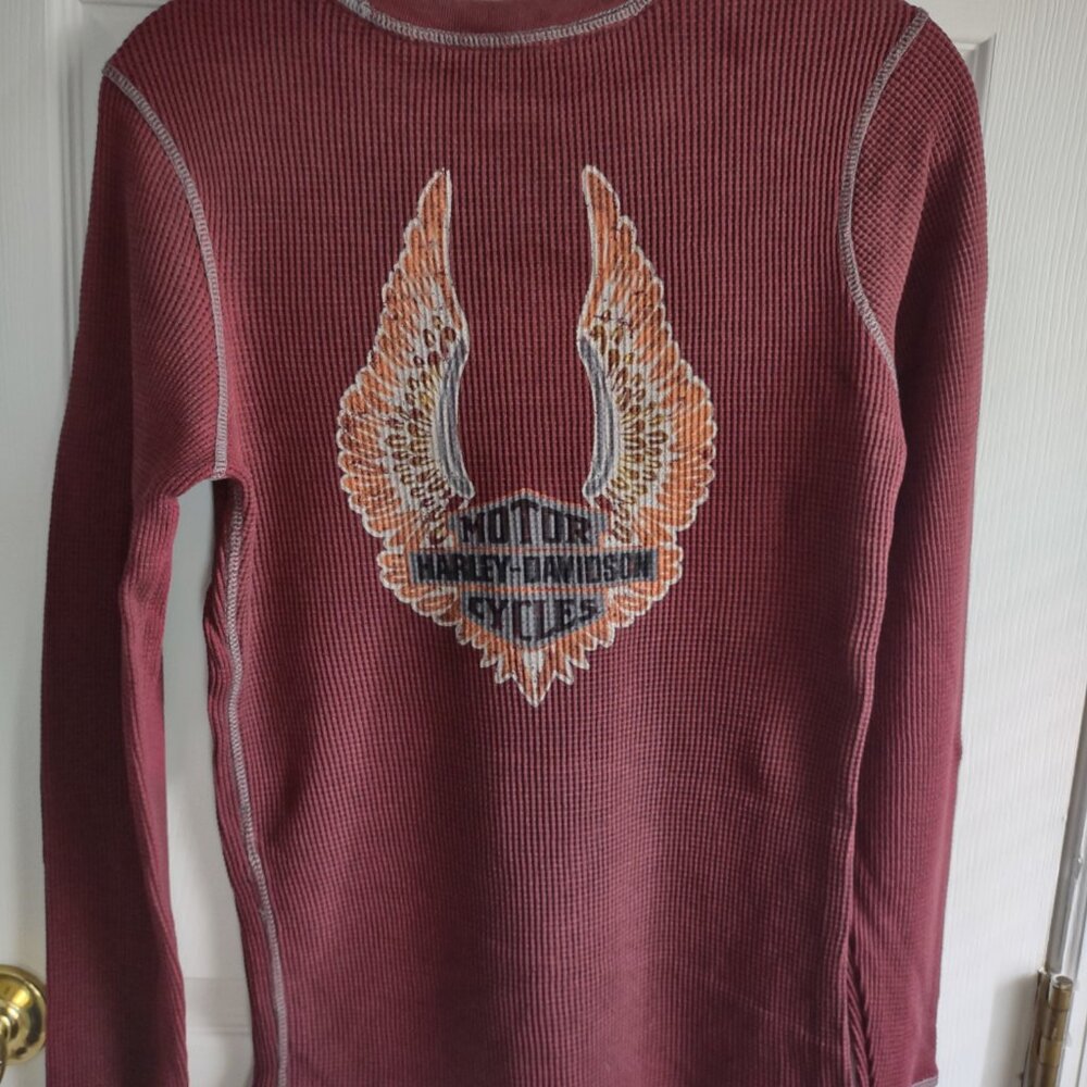 Harley-Davidson long sleeve t shirts - thermal - bundle of 3 - like new - size M - Picture 11 of 14
